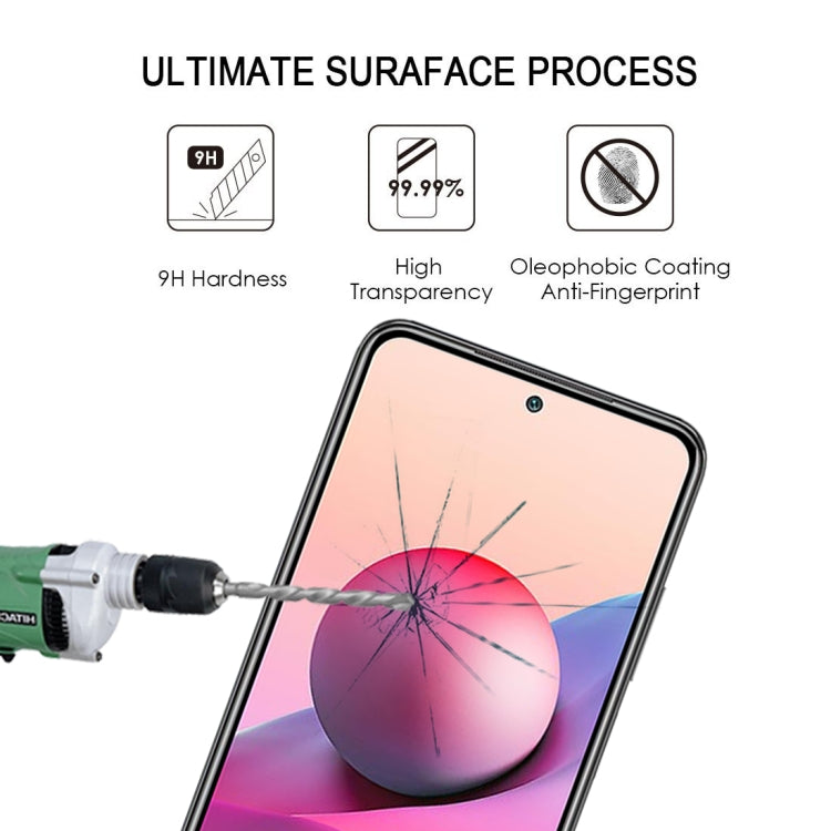 For Xiaomi Poco M5s / Redmi Note 10S 25 PCS Full Glue Full Screen Tempered Glass Film