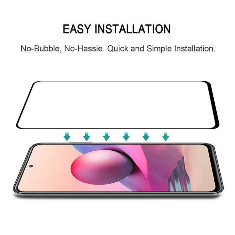 For Xiaomi Poco M5s / Redmi Note 10S 25 PCS Full Glue Full Screen Tempered Glass Film
