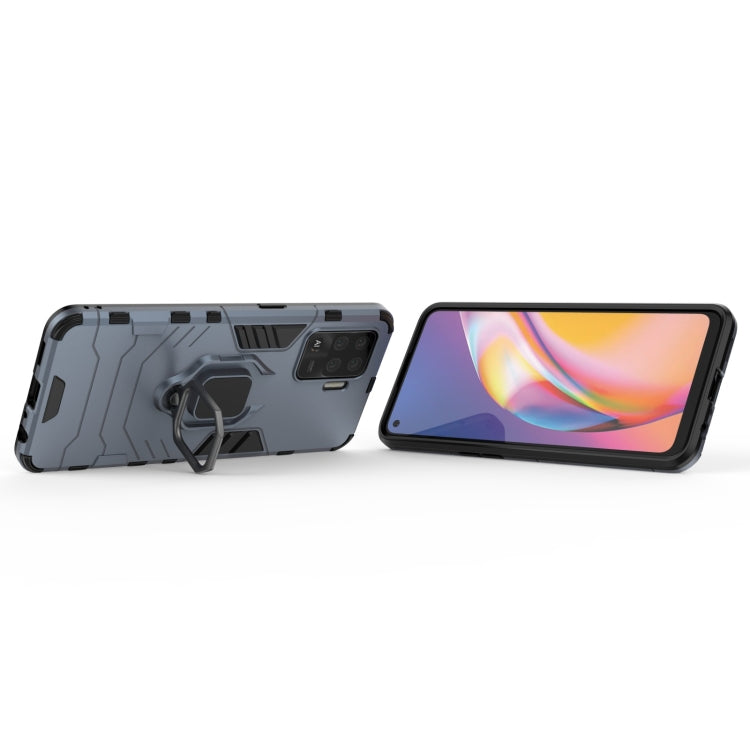For OPPO A94 Shockproof PC + TPU Protective Case with Magnetic Ring Holder