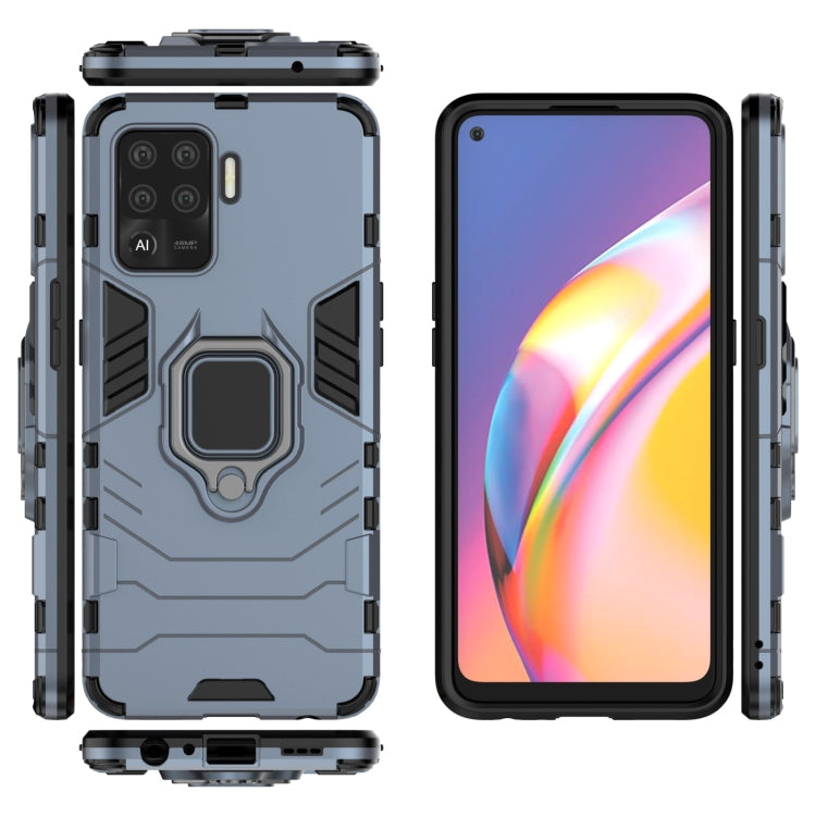 For OPPO A94 Shockproof PC + TPU Protective Case with Magnetic Ring Holder