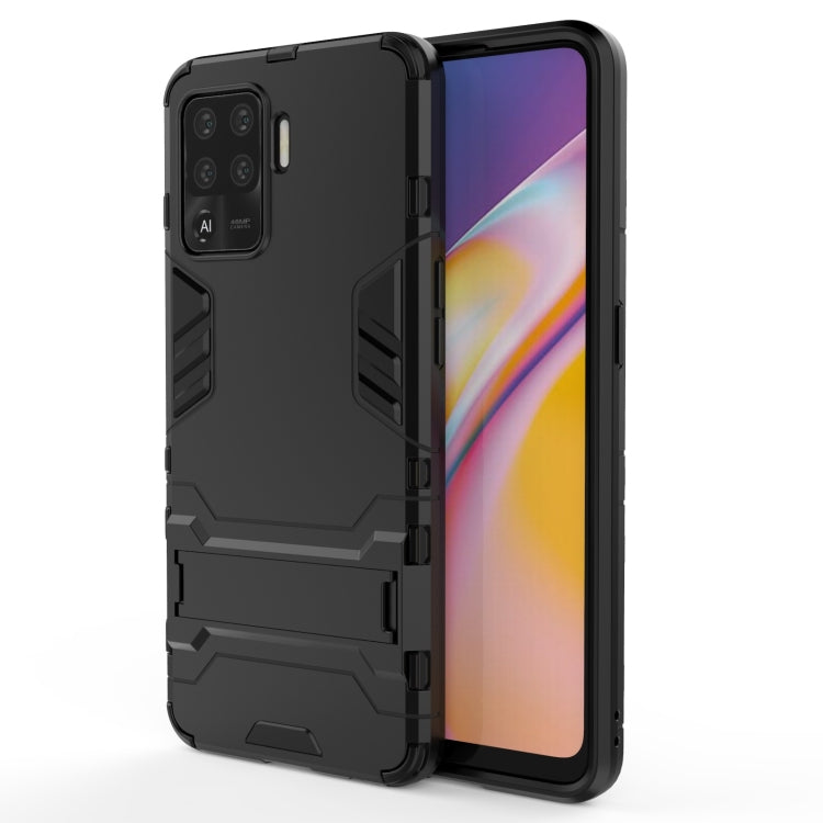 For OPPO A94 Shockproof PC + TPU Protective Case with Hidden Holder