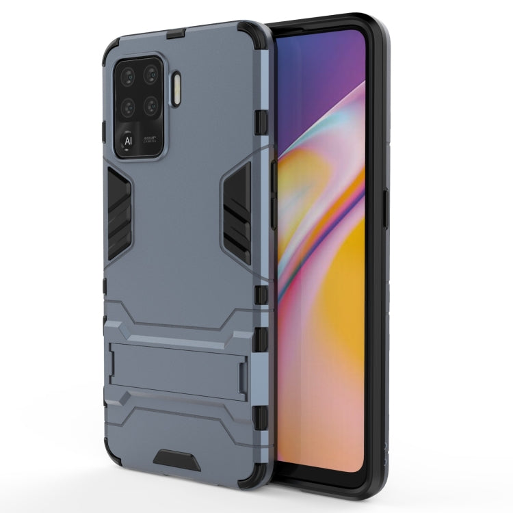 For OPPO A94 Shockproof PC + TPU Protective Case with Hidden Holder