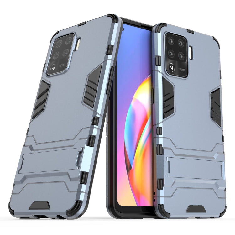 For OPPO A94 Shockproof PC + TPU Protective Case with Hidden Holder