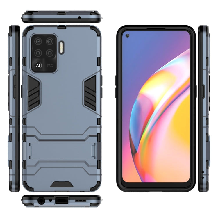 For OPPO A94 Shockproof PC + TPU Protective Case with Hidden Holder