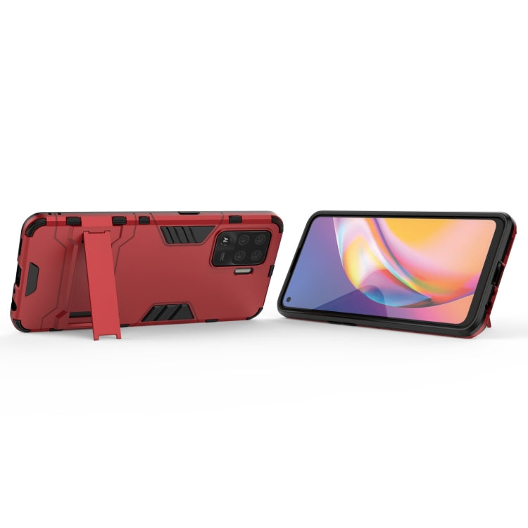 For OPPO A94 Shockproof PC + TPU Protective Case with Hidden Holder