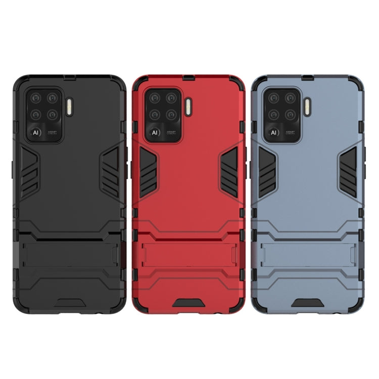 For OPPO A94 Shockproof PC + TPU Protective Case with Hidden Holder