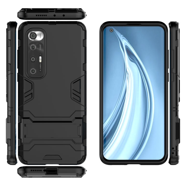 For Xiaomi Mi 10S Shockproof PC + TPU Protective Case with Hidden Holder