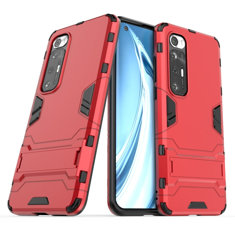 For Xiaomi Mi 10S Shockproof PC + TPU Protective Case with Hidden Holder