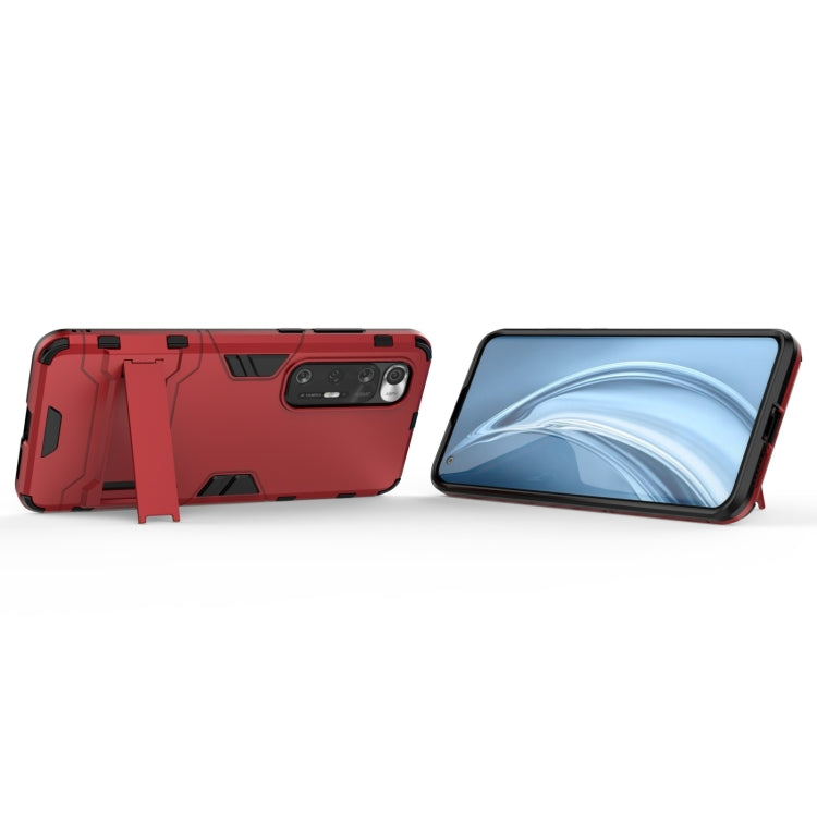 For Xiaomi Mi 10S Shockproof PC + TPU Protective Case with Hidden Holder