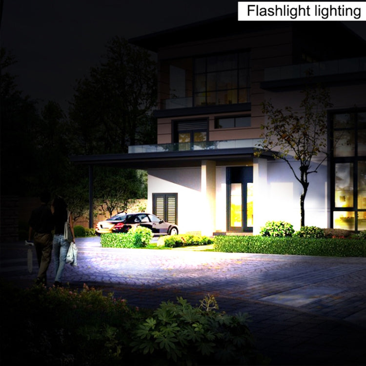 Solar Power Portable Travel Camping Flashlight Car Flashing Warning Light(White)