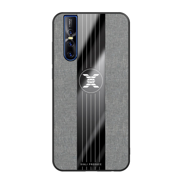 For Vivo S1 Pro XINLI Stitching Cloth Texture Shockproof TPU Protective Case