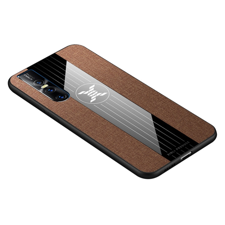 For Vivo S1 Pro XINLI Stitching Cloth Texture Shockproof TPU Protective Case