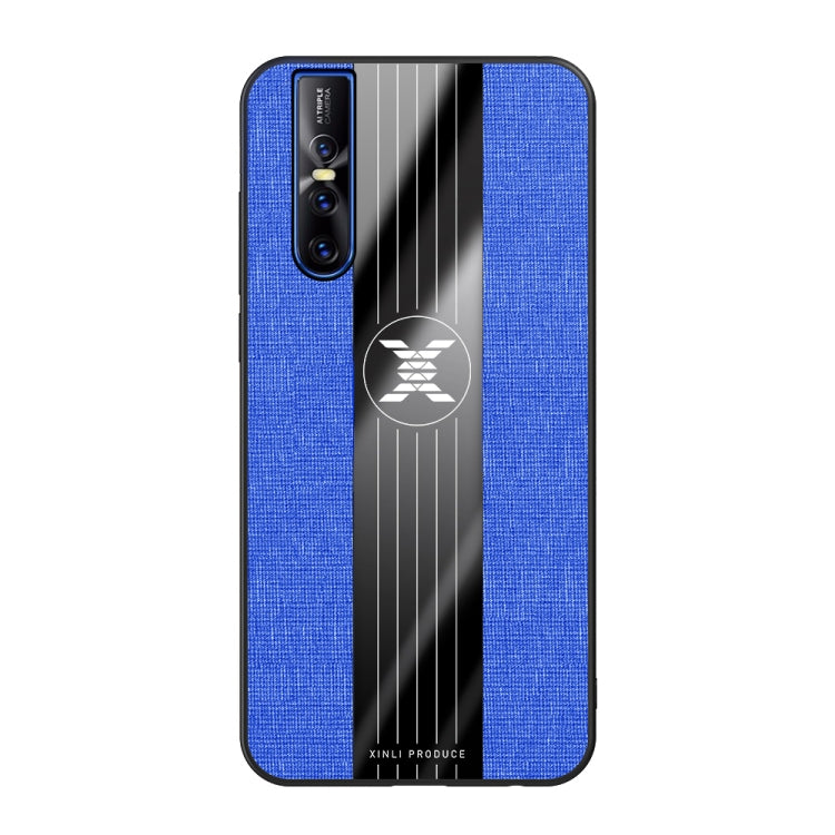 For Vivo S1 Pro XINLI Stitching Cloth Texture Shockproof TPU Protective Case