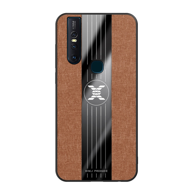 For Vivo S1 / V15 XINLI Stitching Cloth Texture Shockproof TPU Protective Case