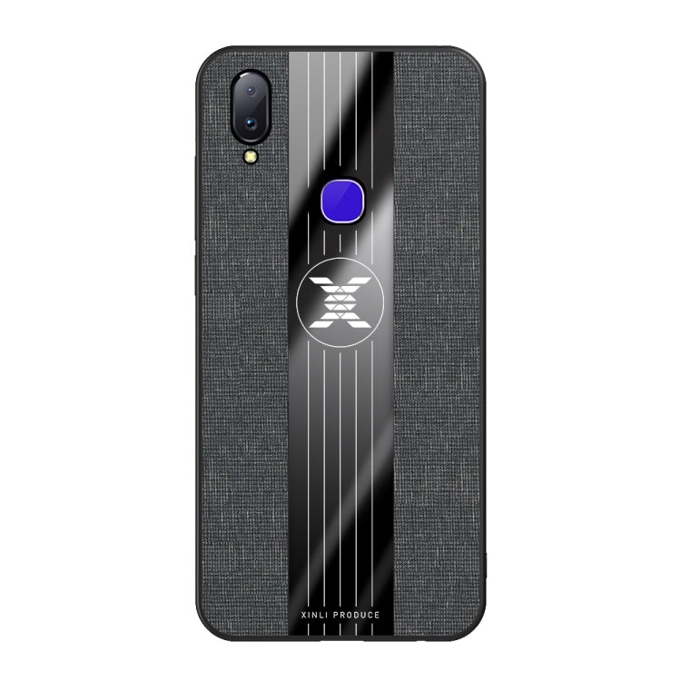 For Vivo V11i / Z3i XINLI Stitching Cloth Texture Shockproof TPU Protective Case