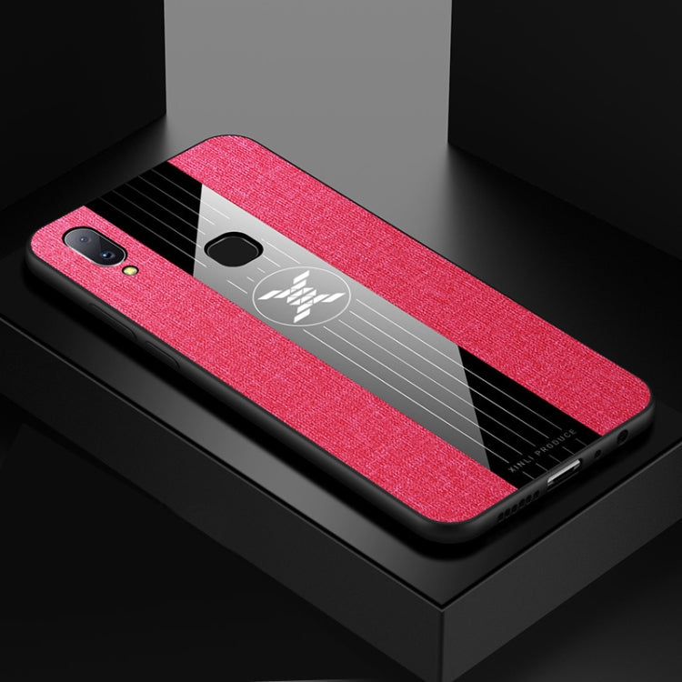 For Vivo V11i / Z3i XINLI Stitching Cloth Texture Shockproof TPU Protective Case