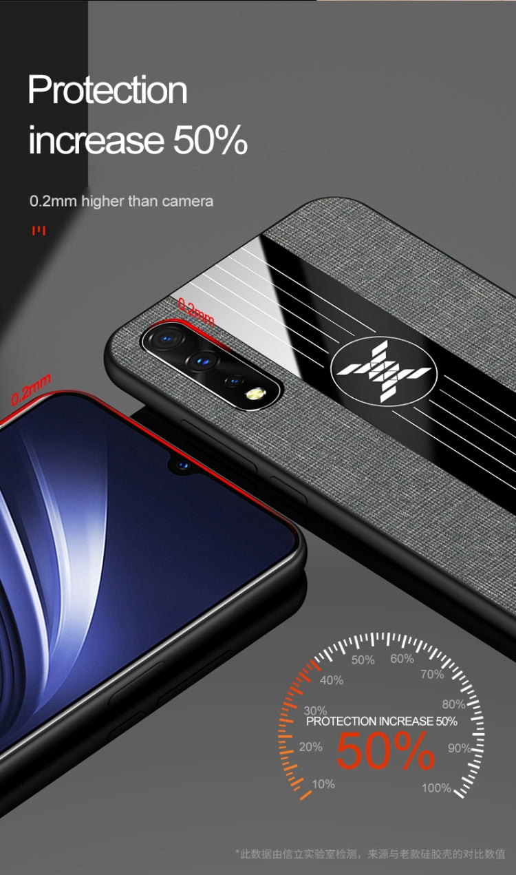 For Vivo IQOO Neo XINLI Stitching Cloth Texture Shockproof TPU Protective Case