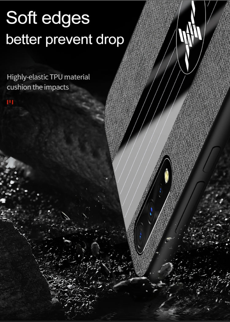 For Vivo IQOO Neo XINLI Stitching Cloth Texture Shockproof TPU Protective Case