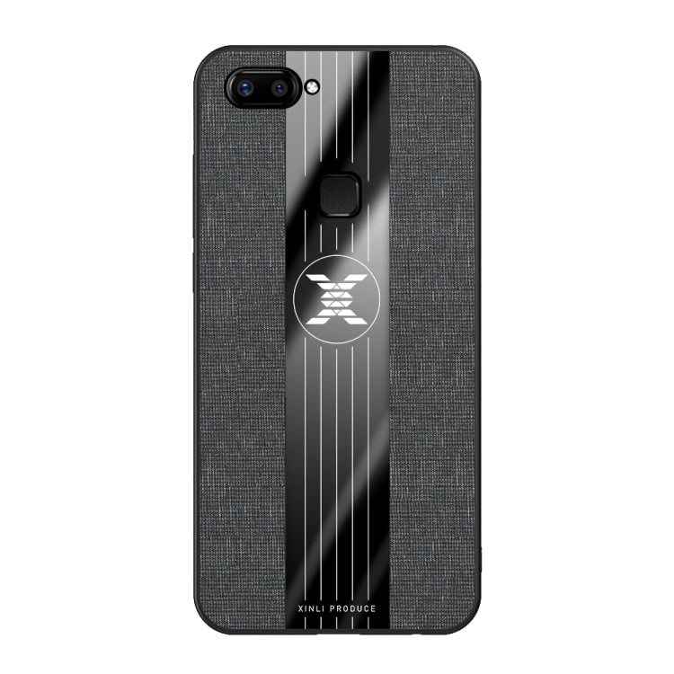 For Vivo X20 XINLI Stitching Cloth Texture Shockproof TPU Protective Case