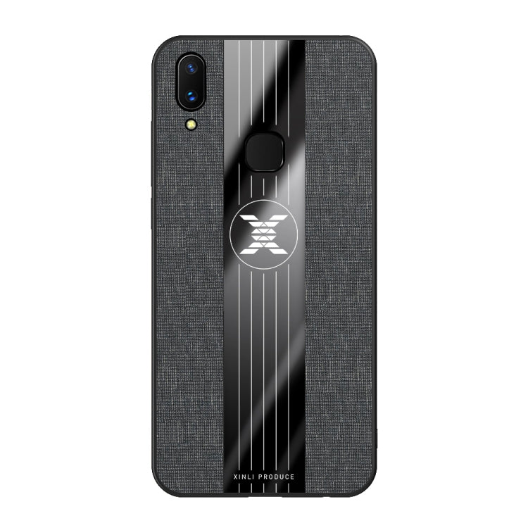 For Vivo X21 XINLI Stitching Cloth Texture Shockproof TPU Protective Case