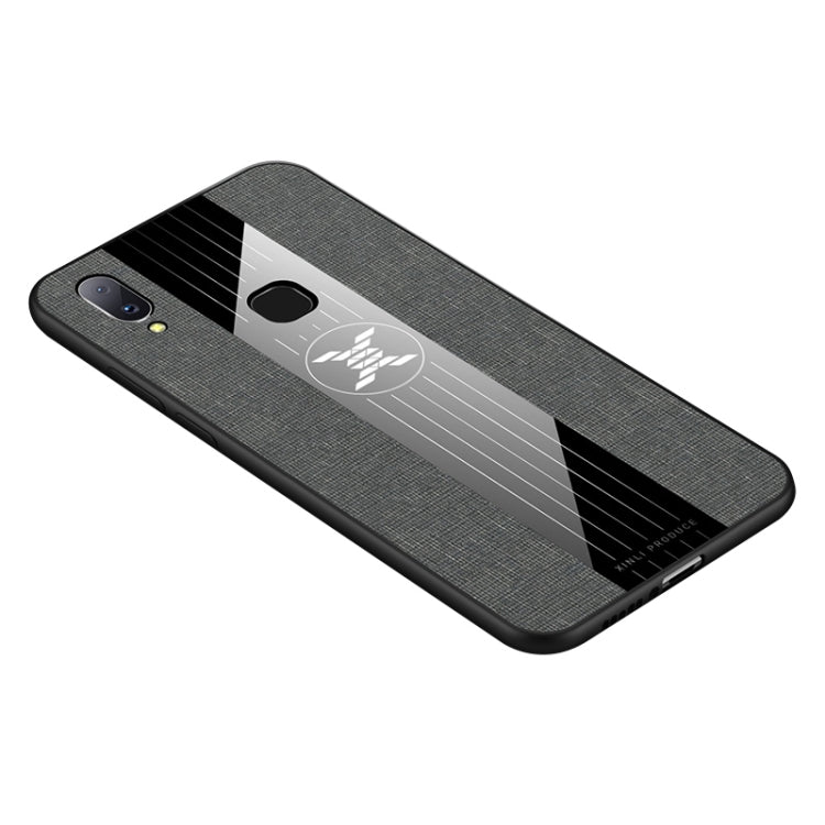 For Vivo X21 XINLI Stitching Cloth Texture Shockproof TPU Protective Case