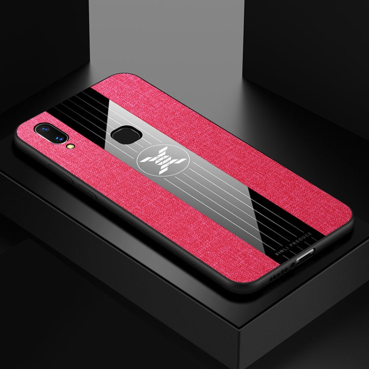 For Vivo X21 XINLI Stitching Cloth Texture Shockproof TPU Protective Case