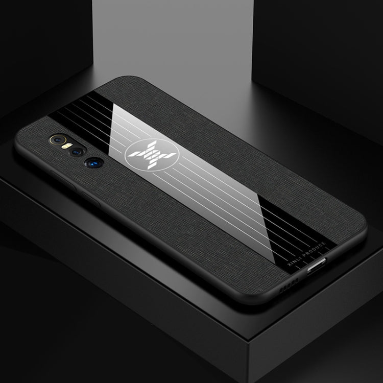 For Vivo X27 XINLI Stitching Cloth Texture Shockproof TPU Protective Case