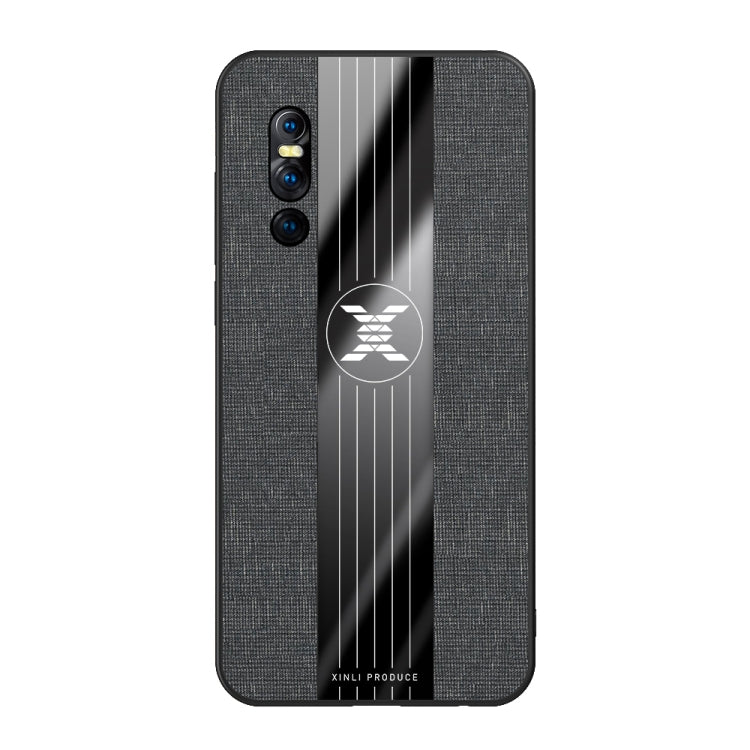 For Vivo X27 XINLI Stitching Cloth Texture Shockproof TPU Protective Case