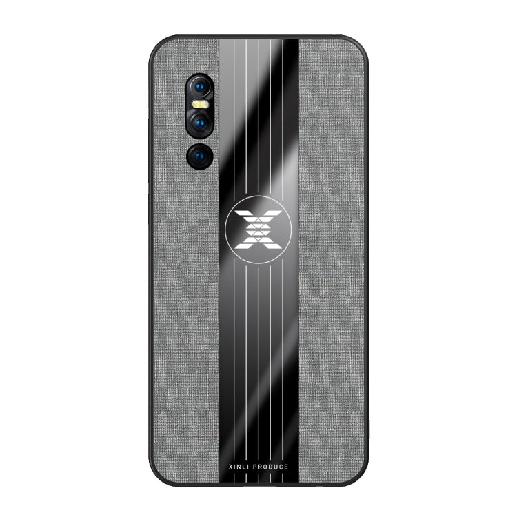 For Vivo X27 XINLI Stitching Cloth Texture Shockproof TPU Protective Case