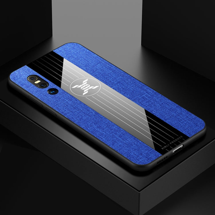 For Vivo X27 XINLI Stitching Cloth Texture Shockproof TPU Protective Case