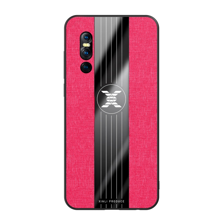 For Vivo X27 XINLI Stitching Cloth Texture Shockproof TPU Protective Case