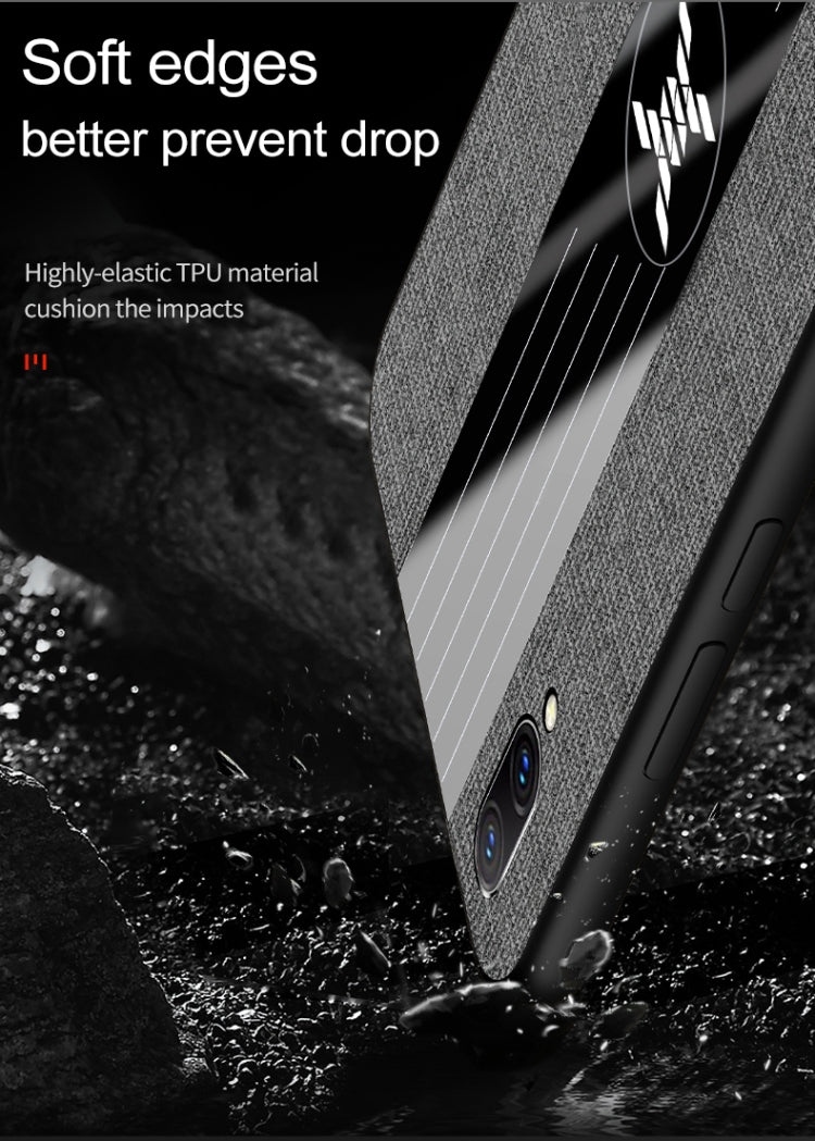 For Vivo X23 Symphony Edition XINLI Stitching Cloth Texture Shockproof TPU Protective Case