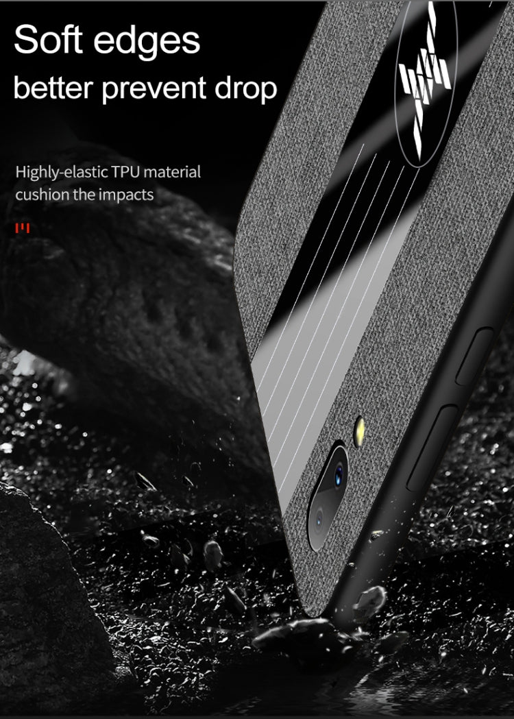 For Vivo Y93 XINLI Stitching Cloth Texture Shockproof TPU Protective Case