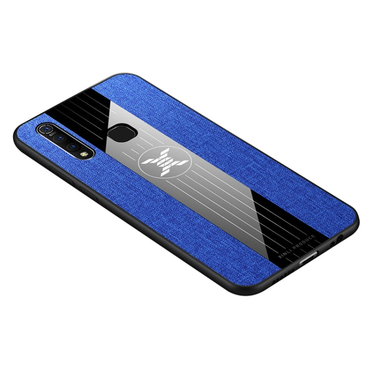 For Vivo Z5X XINLI Stitching Cloth Texture Shockproof TPU Protective Case