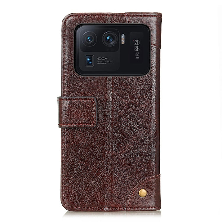 For Xiaomi Mi 11 Ultra Copper Buckle Nappa Texture Horizontal Flip Leather Case with Holder & Card Slots & Wallet
