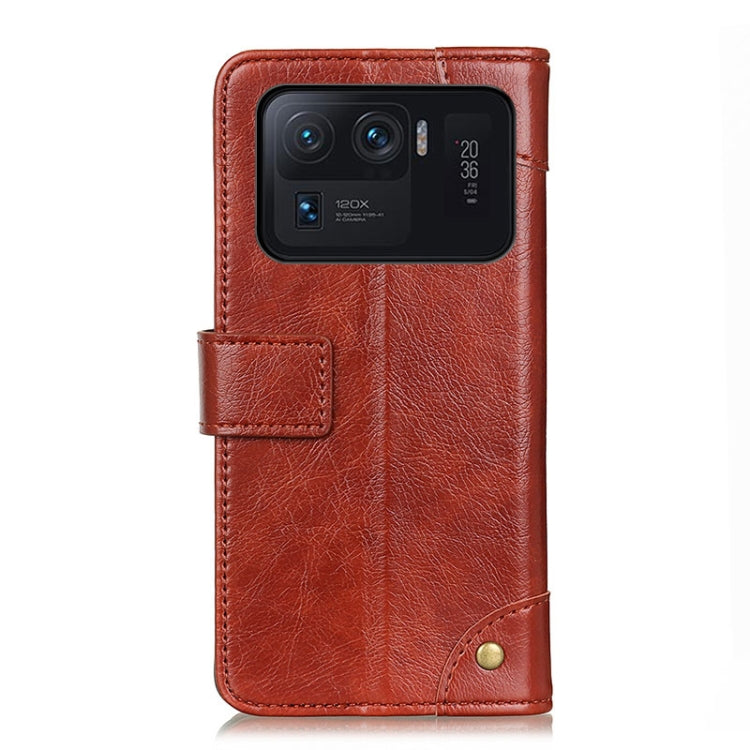 For Xiaomi Mi 11 Ultra Copper Buckle Nappa Texture Horizontal Flip Leather Case with Holder & Card Slots & Wallet