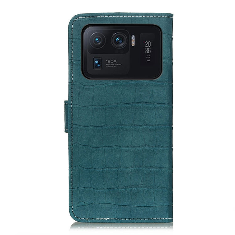 For Xiaomi Mi 11 Ultra Crocodile Texture Horizontal Flip Leather Case with Holder & Card Slots & Wallet & Photo Frame
