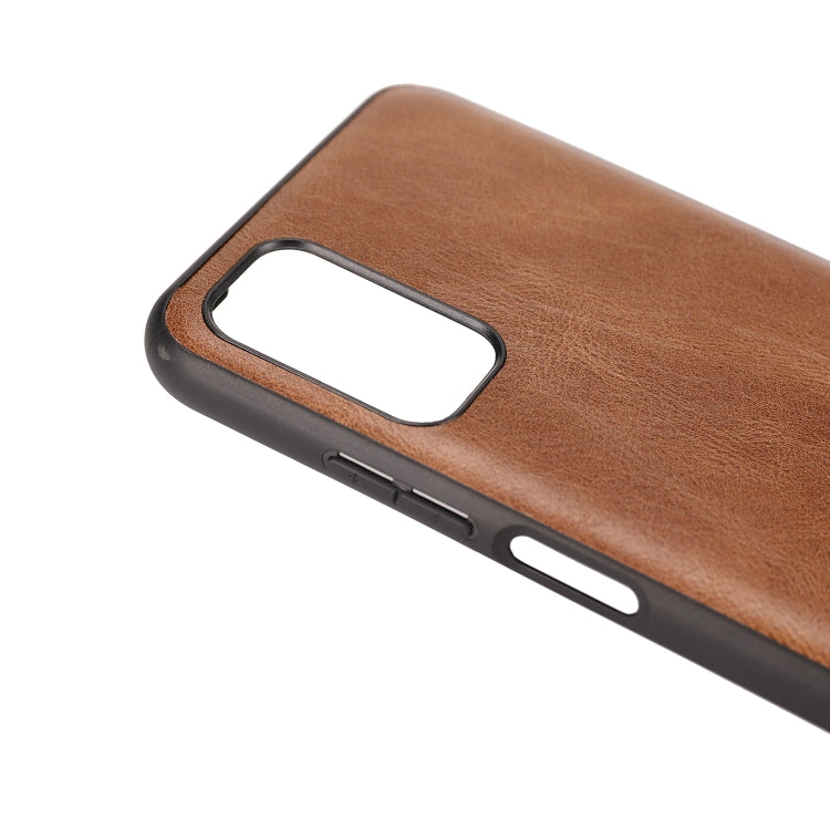 For Xiaomi Redmi Note 10 5G Crazy Horse Textured Calfskin PU+PC+TPU Case