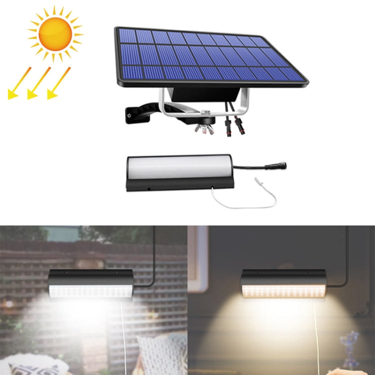 Pull-Switch 2 in 1 Solar Light 60-LEDs Landscape Courtyard Wall Lamp, Light Color:White Light