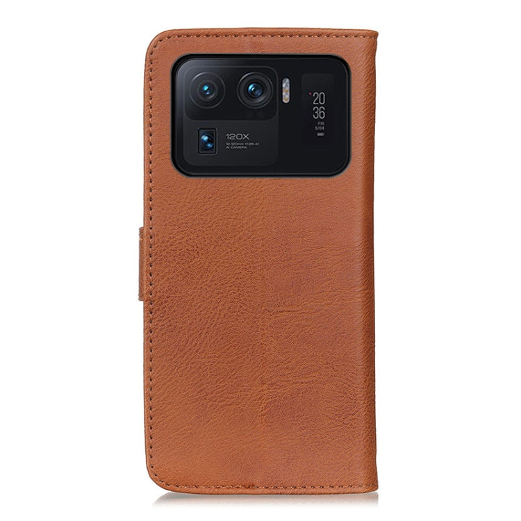 For Xiaomi Mi 11 Ultra KHAZNEH Cowhide Texture Horizontal Flip Leather Case with Holder & Card Slots & Wallet