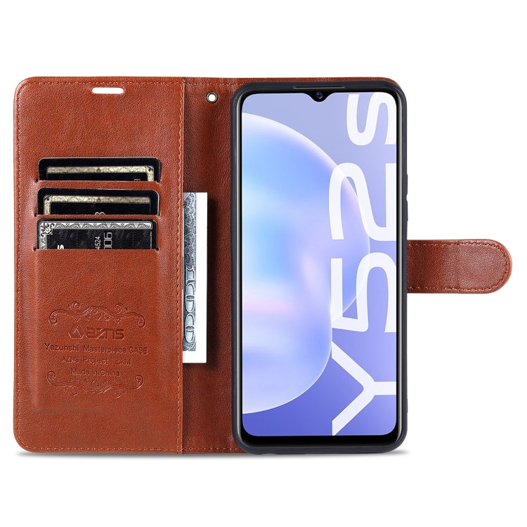 For vivo Y52s AZNS Sheepskin Texture Horizontal Flip Leather Case with Holder & Card Slots & Wallet