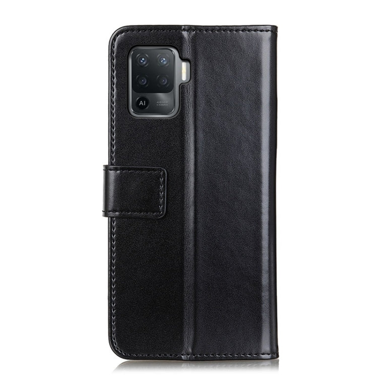 For OPPO A94 / F19 Pro 3-Color Pearl Texture Magnetic Buckle Horizontal Flip PU Leather Case with Card Slots & Wallet & Holder
