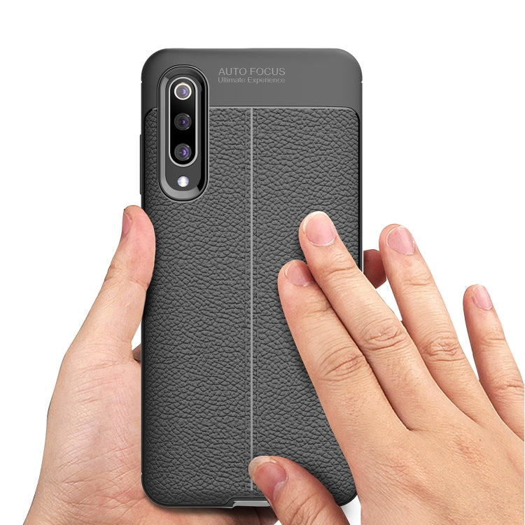 For Xiaomi Mi 9 Pro 5G Litchi Texture TPU Shockproof Protective Case