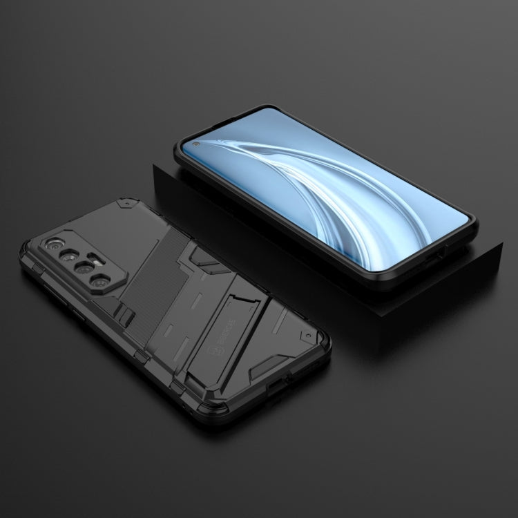 For Xiaomi Mi 10S Punk Armor 2 in 1 PC + TPU Shockproof Case with Invisible Holder