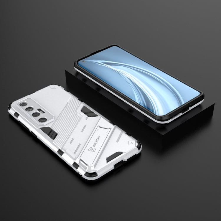 For Xiaomi Mi 10S Punk Armor 2 in 1 PC + TPU Shockproof Case with Invisible Holder