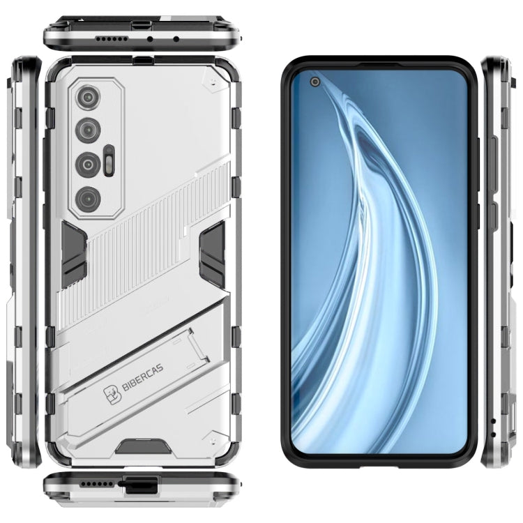 For Xiaomi Mi 10S Punk Armor 2 in 1 PC + TPU Shockproof Case with Invisible Holder