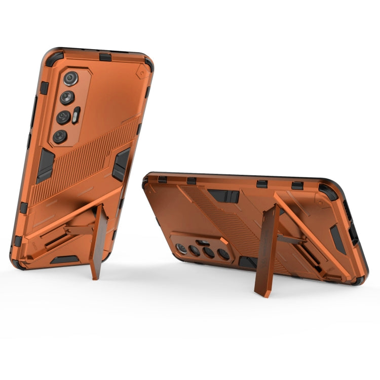 For Xiaomi Mi 10S Punk Armor 2 in 1 PC + TPU Shockproof Case with Invisible Holder