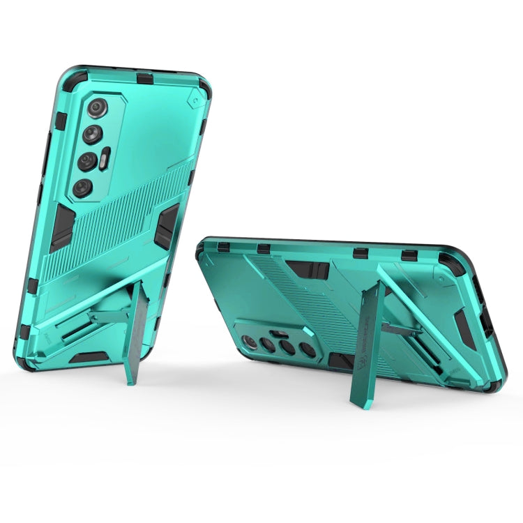 For Xiaomi Mi 10S Punk Armor 2 in 1 PC + TPU Shockproof Case with Invisible Holder