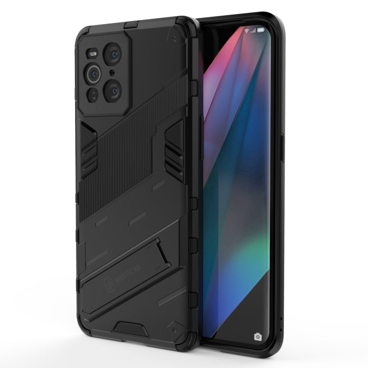 For OPPO Find X3 Punk Armor 2 in 1 PC + TPU Shockproof Case with Invisible Holder