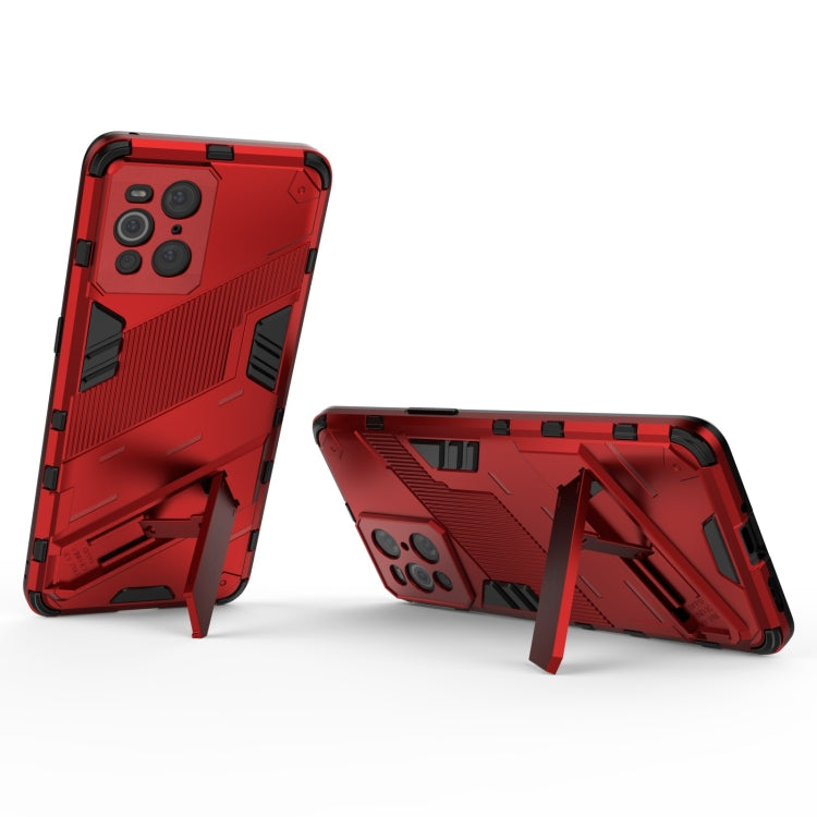 For OPPO Find X3 Punk Armor 2 in 1 PC + TPU Shockproof Case with Invisible Holder